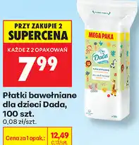 Biedronka Płatki bawełniane dla dzieci Dada, 100 szt oferta