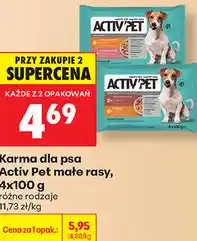 Biedronka Karma dla psa Activ Pet małe rasy oferta