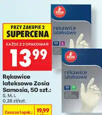 Biedronka Rękawice lateksowe Zosia Samosia, 50 szt oferta