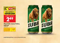 Biedronka Piwo Żubr Jasne Pełne oferta