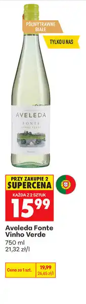 Biedronka Wino białe Aveleda Fonte Vinho Verde oferta