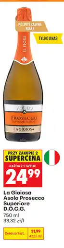 Biedronka La Gioiosa Asolo Prosecco Superiore D.O.C.G oferta
