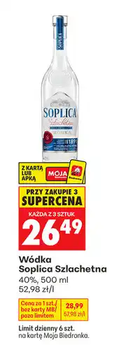 Biedronka Wódka Soplica Szlachetna 40% oferta