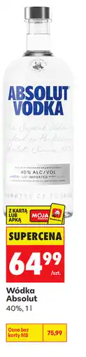 Biedronka Wódka Absolut 40% oferta