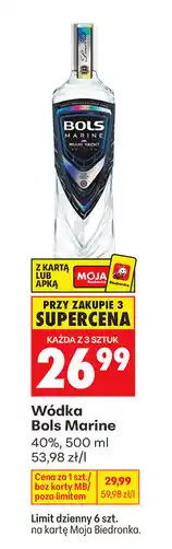 Biedronka Wódka Bols Marine 40% oferta