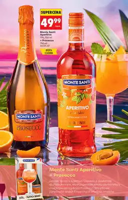 Biedronka Monte Santi Aperitivo 11% 750 ml + Prosecco 750 ml oferta