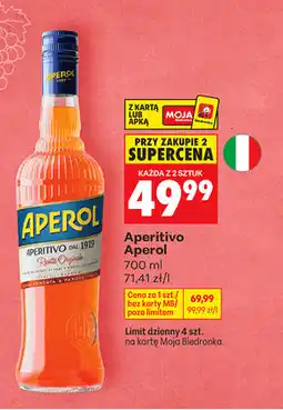 Biedronka Aperitivo Aperol oferta