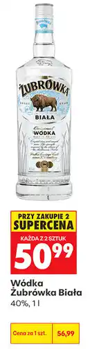 Biedronka Wódka Żubrówka Biała 40% oferta