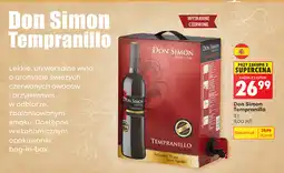 Biedronka Wino czerwone wytrawne Don Simon Tempranillo oferta