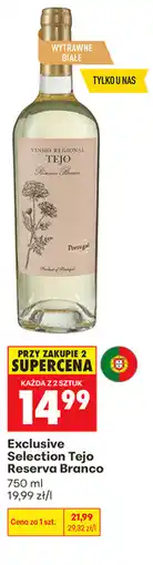 Biedronka Wino białe wytrawne Exclusive Selection Tejo Reserva Branco oferta
