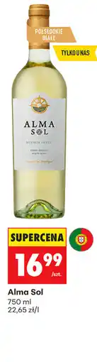 Biedronka Wino białe półsłodkie Alma Sol oferta