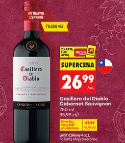 Biedronka Casillero del Diablo Cabernet Sauvignon oferta