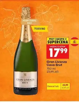 Biedronka Wino musujące Gran Livenza Cava Brut oferta