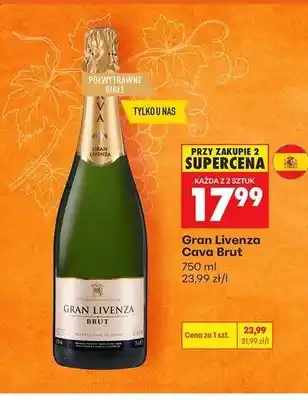 Biedronka Wino musujące Gran Livenza Cava Brut oferta