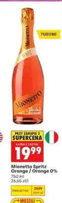 Biedronka Napój winny bezalkoholowy Mionetto Spritz Orange oferta