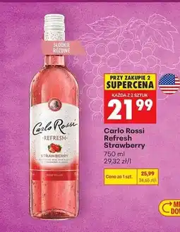 Biedronka Napój winny Carlo Rossi Refresh Strawberry oferta