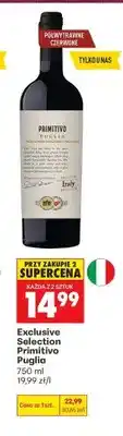 Biedronka Wino czerwone Exclusive Selection Primitivo Puglia oferta