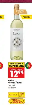 Biedronka Wino wytrawne białe Loios White oferta