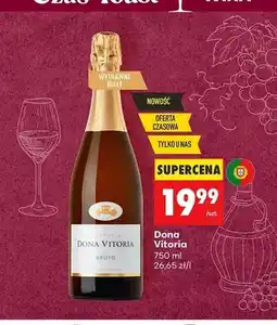 Biedronka Wino wytrawne białe musujące Dona Vitoria Bruto oferta