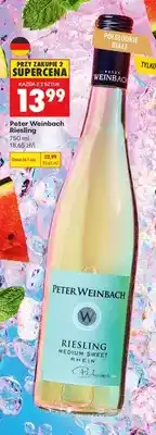 Biedronka Wino białe półsłodkie Peter Weinbach Riesling oferta