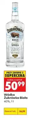 Biedronka Wódka Żubrówka Biała oferta