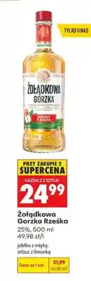 Biedronka Likier Żołądkowa Gorzka Rześka jabłko z miętą oferta