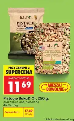 Biedronka Pistacje prażone solone BakaD'Or oferta