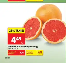 Biedronka Grejpfrut czerwony na wagę oferta