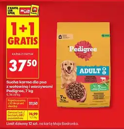 Biedronka Sucha karma dla psa Pedigree z wołowiną i warzywami oferta