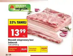 Biedronka Boczek wieprzowy bez żeberek oferta