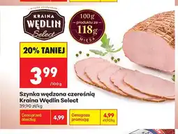 Biedronka Szynka wędzona czereśnią Kraina Wędlin Select oferta