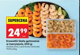 Biedronka Krewetki białe gotowane w marynacie słodkie chilli oferta