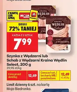 Biedronka Szynka z Wędzarni Kraina Wędlin Select oferta