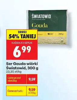 Biedronka Ser Gouda wiórki Światowid oferta