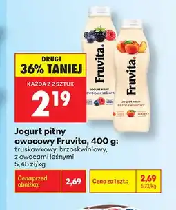 Biedronka Jogurt pitny owocowy Fruvita truskawkowy oferta