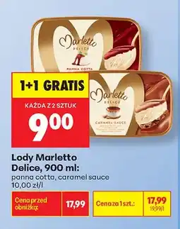 Biedronka Lody Marletto Delice caramel sauce oferta