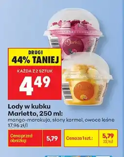 Biedronka Lody w kubku Marletto mango-marakuja oferta