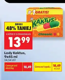 Biedronka Lody Kaktus Classic oferta
