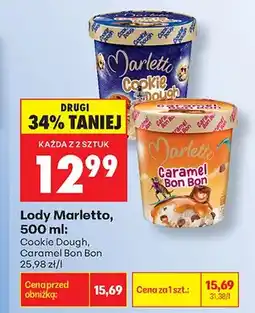Biedronka Lody Marletto Caramel Bon Bon oferta