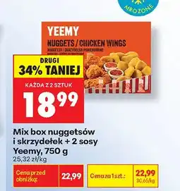 Biedronka Mix box nuggetsów i skrzydełek Yeemy oferta