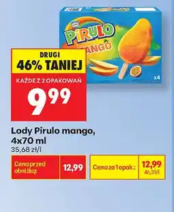 Biedronka Lody Pirulo mango oferta