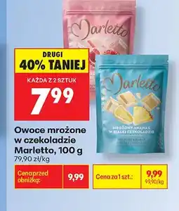 Biedronka Mrożone owoce w czekoladzie Marletto oferta