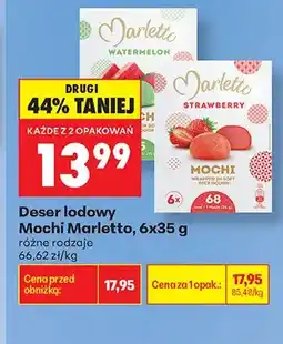 Biedronka Deser lodowy Mochi Marletto Strawberry oferta