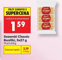 Biedronka Sezamki Classic 3-pak Bonitki oferta