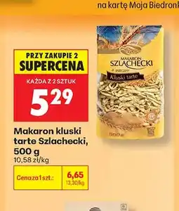 Biedronka Makaron kluski tarte 4-jajeczny Szlachecki oferta