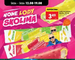 Biedronka Lody na patyku Skolim Cytryna Truskawka oferta