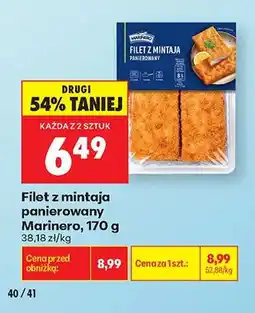 Biedronka Filet z mintaja panierowany Marinero oferta