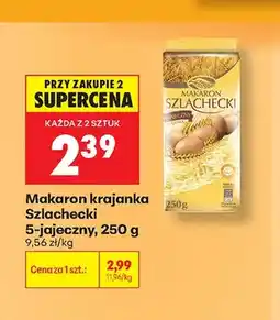 Biedronka Makaron krajanka 5-jajeczny Szlachecki oferta