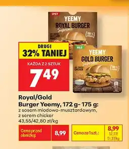 Biedronka Burger Gold Yeemy z serem chicker oferta
