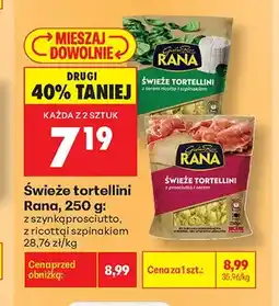 Biedronka Świeże tortellini Rana z szynką prosciutto oferta